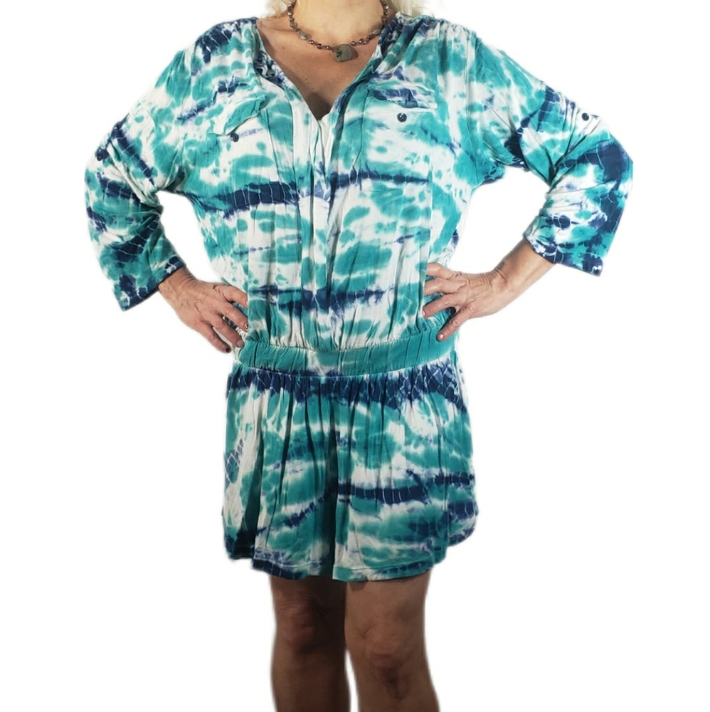 Young, Fabulous & Broke Romper Tie Dye
